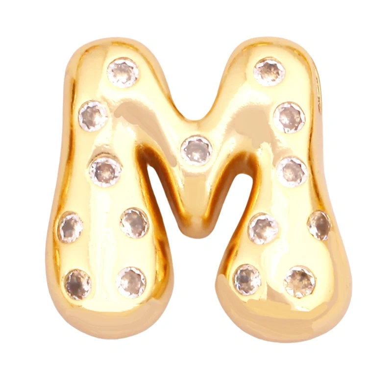 Cute Fashion 18K Gold Plated Full Zircon Crown Initial Name A-Z Letter Charm Pendant Necklace,Jewelry Findings Supplies K68