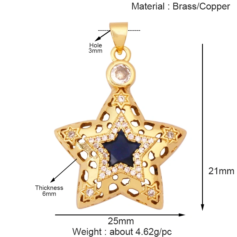 Trendy Coin Round Moon Sun Star Mini Charm Pendant,Real 18K Gold Plated,Jewelry Components Findings Accessories Supplies K93