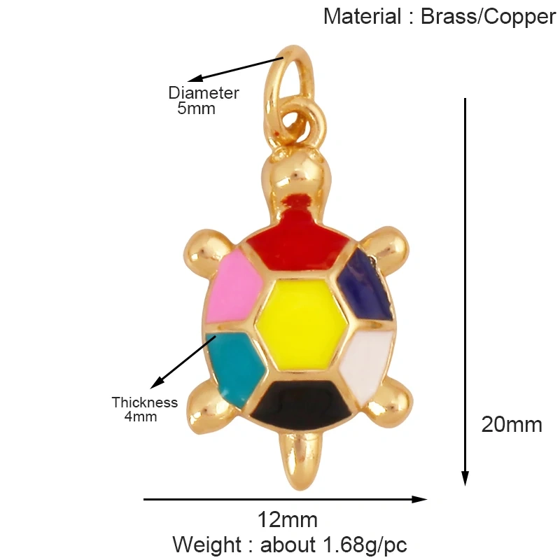 Trendy Multicolor Ocean Scallop Starfish Dolphin Seahorse Charm Necklace Pendant,Enamel Summer Beach Holiday Jewelry Supply K91