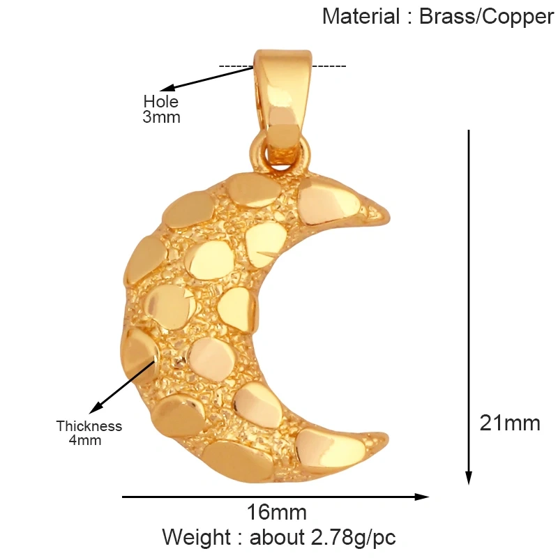 Fashion Love Heart Round Rectangle Geometry Charm Pendant,18K Gold Plated Necklace Bracelet Jewelry Findings Daily Supplies K67