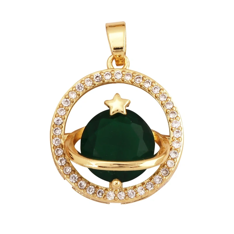 Trendy Coin Round Moon Sun Star Mini Charm Pendant,Real 18K Gold Plated,Jewelry Components Findings Accessories Supplies K93