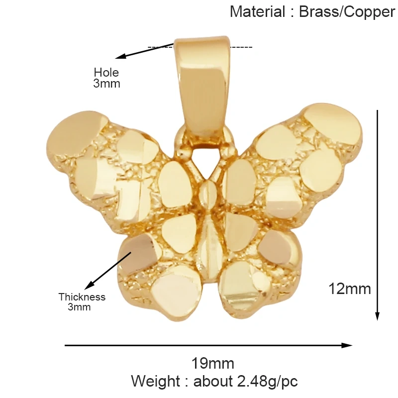 Fashion Love Heart Round Rectangle Geometry Charm Pendant,18K Gold Plated Necklace Bracelet Jewelry Findings Daily Supplies K67