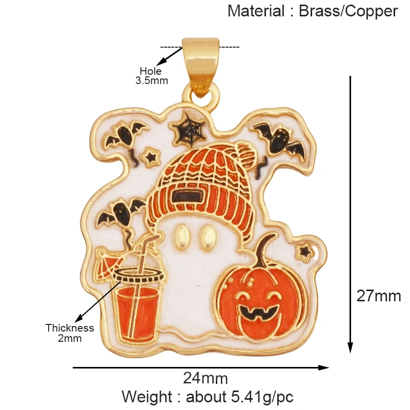 Hallowmas Christmas Present Snowflake Deer Charm Pendant,Real 18K Gold Plated  Necklace Bracelet Earring Jewelry Supplies K97