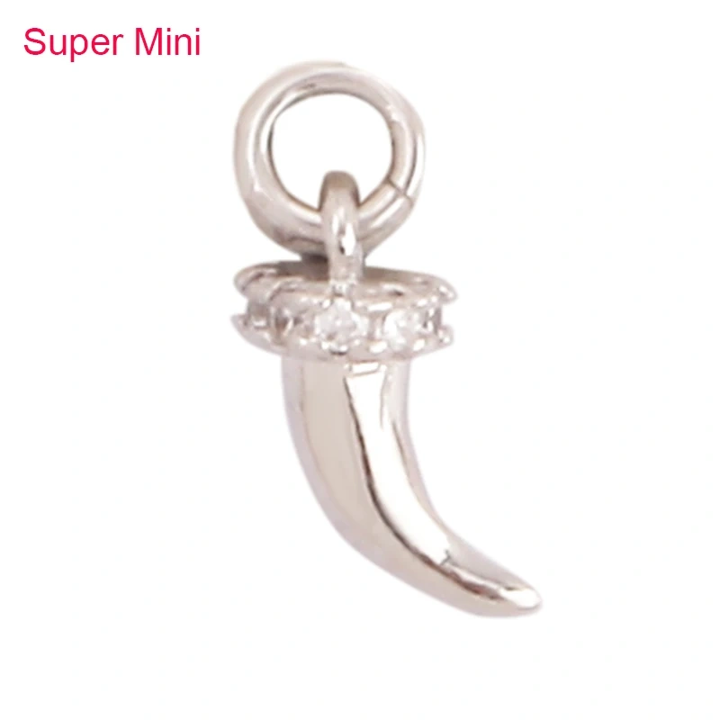 Unique Real 18k Gold Plated Tusk Bull OX Horn Moon Charm Pendant,Trendy Crescent Jewelry Necklace DIY Accessories Supplies K71