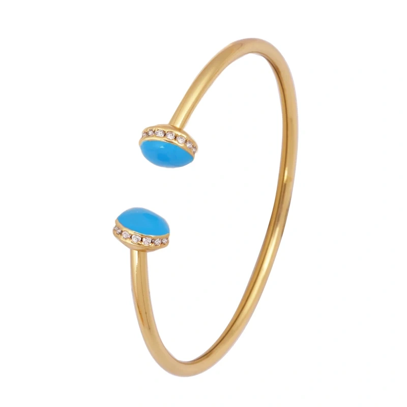 Newest Sweet Romantic Colorful Neon Enamel Oil Dropped Zircon Bracelet,Fashion Handmade Bangle Jewelry Party Summer Beach Gift