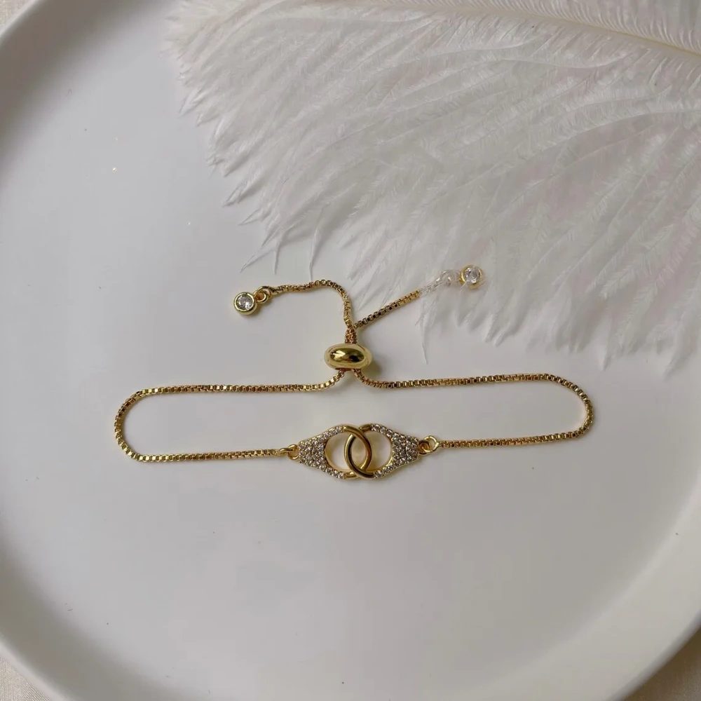 Adjustable Handcuffs Bracelet, Partners in Crime Gift  Friendship Best Friend Necklace Set , BFF Jewelry Fashion Elegant