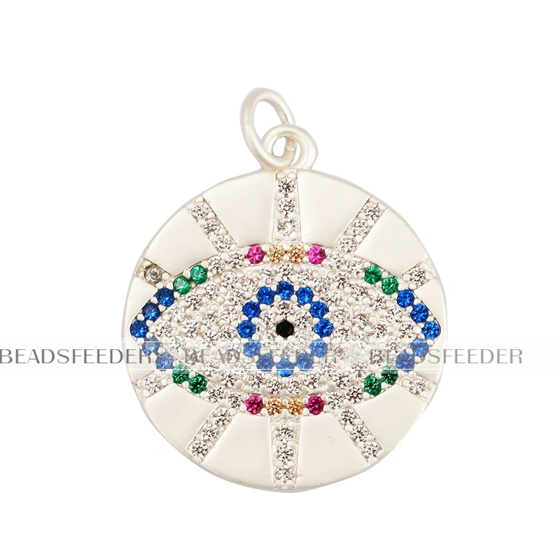 Apollo Sun-god Moon Evil Eye Wing Coin Charm Pendant,Mat 18K Gold Colour Plated ,Craft Jewelry Necklace WholeSale Supplies L13