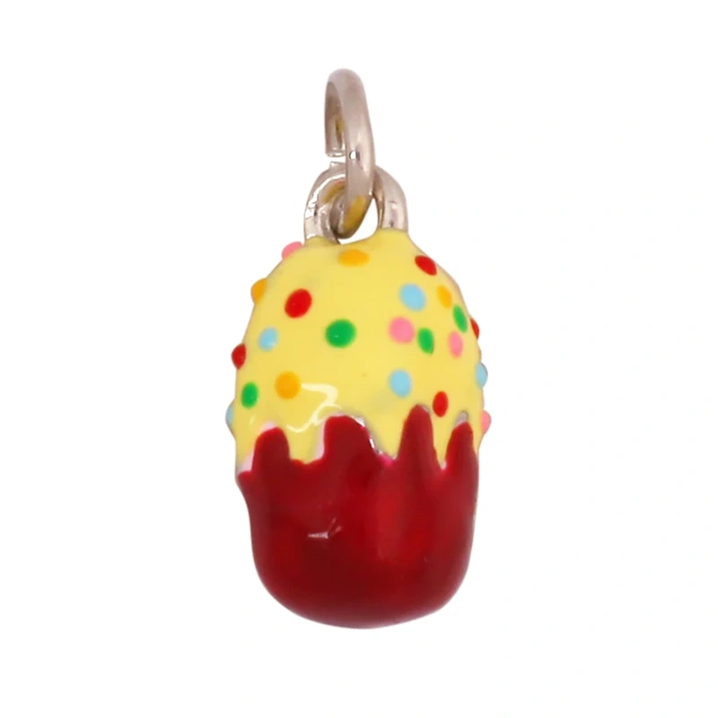 Sweet Cake Doughnut Candies Ice Cream Cone Charm Pendant,Real 18K Gold Plated Jewelry Necklace Bracelet Making Supplies K62