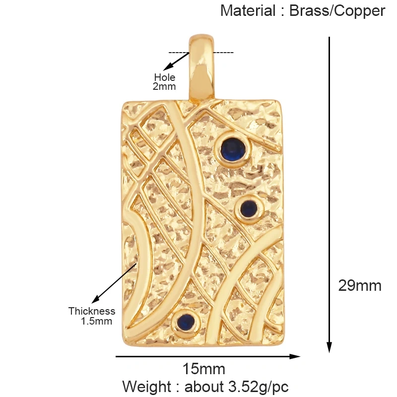 Sweet Rainbow Sun Rose Flower Four Leaf Clover Charm Pendant,Real 18k Gold Shell Zircon Jewelry Findings Necklace Supplies K41