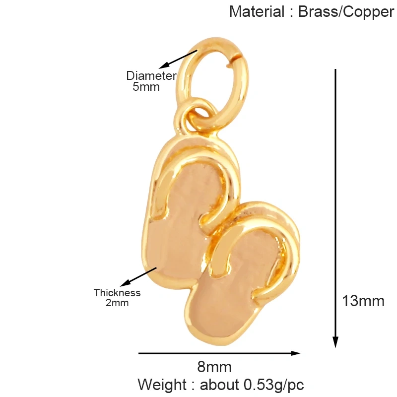 Fashion Cowboy Hat Boots Dance Shoes Bra Birdcage Sports Charm Pendant,Zircon Real 18K Gold Necklace Craft Jewelry Supplies K68