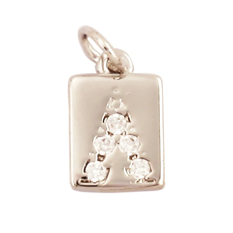 Cute Mini Flower Water Drop Round Star Geometry Shape Charm Pendant,Cubic Zirconia Paved,Jewelry Necklace Bracelet Supplies M33