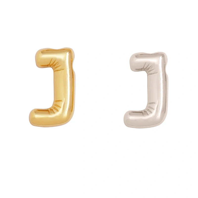 Initial Letter Alphabet Name Charm Pendant,Brass Real 18K Gold Plated for Handmade Jewlery Findings Accessories Supplies K83