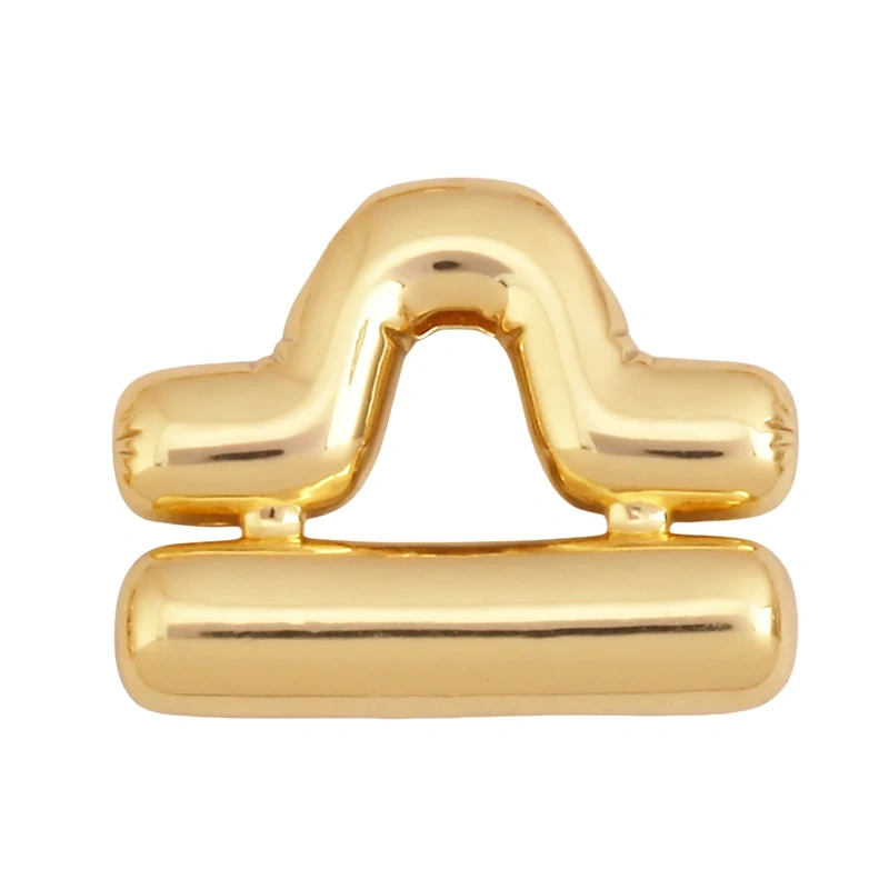 Trendy Zodiac Horoscope Sign Medallion Brass Charm Pendant,Real 18K Gold Plated Necklace Bracelet Jewelry Making Supplies K55