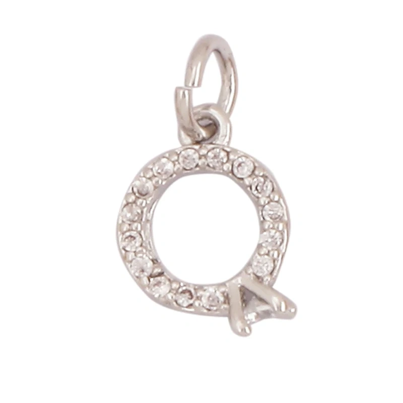 Cute Mini Flower Water Drop Round Star Geometry Shape Charm Pendant,Cubic Zirconia Paved,Jewelry Necklace Bracelet Supplies M33