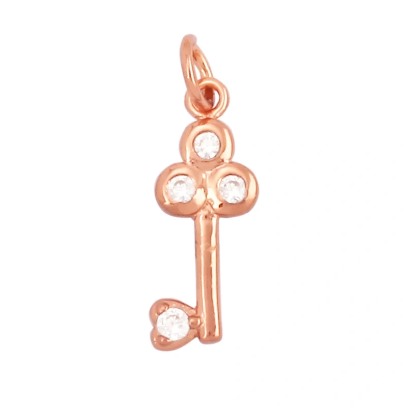 Cute Mini Flower Water Drop Round Star Geometry Shape Charm Pendant,Cubic Zirconia Paved,Jewelry Necklace Bracelet Supplies M33