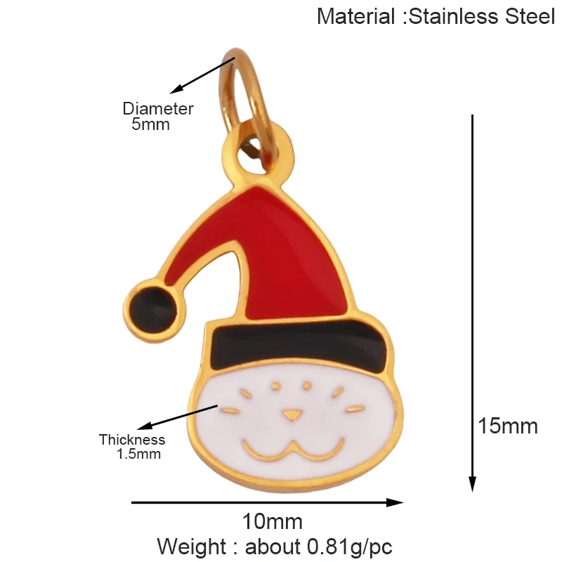 316 Stainless Steel Carnival Halloween Scream Ghost Skeleton Mask Charm Pendant,18K Gold Plated Jewelry Necklace Supplies K38