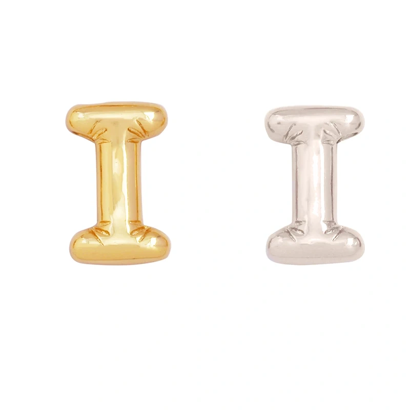 Initial Letter Alphabet Name Charm Pendant,Brass Real 18K Gold Plated for Handmade Jewlery Findings Accessories Supplies K83