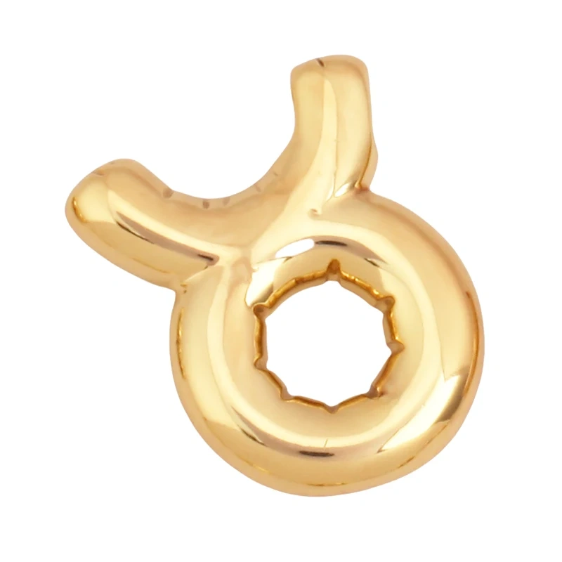 Trendy Zodiac Horoscope Sign Medallion Brass Charm Pendant,Real 18K Gold Plated Necklace Bracelet Jewelry Making Supplies K55
