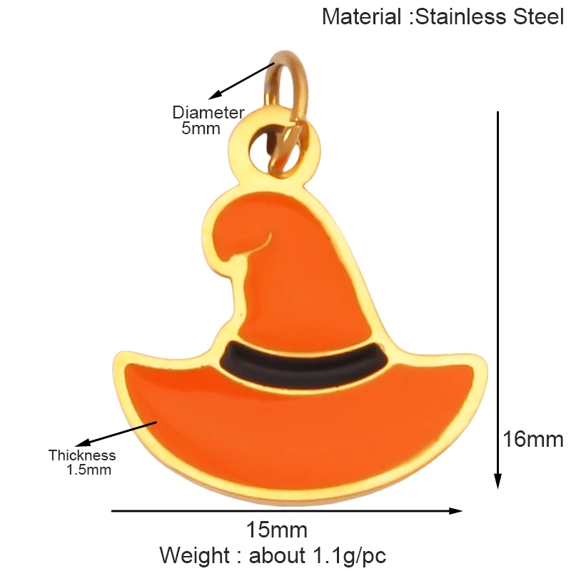 316 Stainless Steel Carnival Halloween Scream Ghost Skeleton Mask Charm Pendant,18K Gold Plated Jewelry Necklace Supplies K38