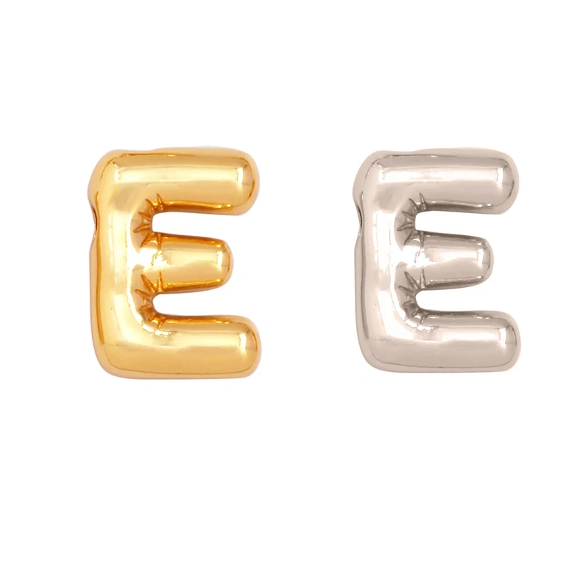 Initial Letter Alphabet Name Charm Pendant,Brass Real 18K Gold Plated for Handmade Jewlery Findings Accessories Supplies K83