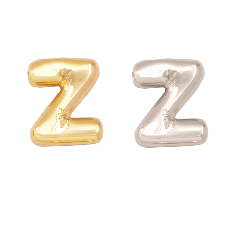 Initial Letter Alphabet Name Charm Pendant,Brass Real 18K Gold Plated for Handmade Jewlery Findings Accessories Supplies K83