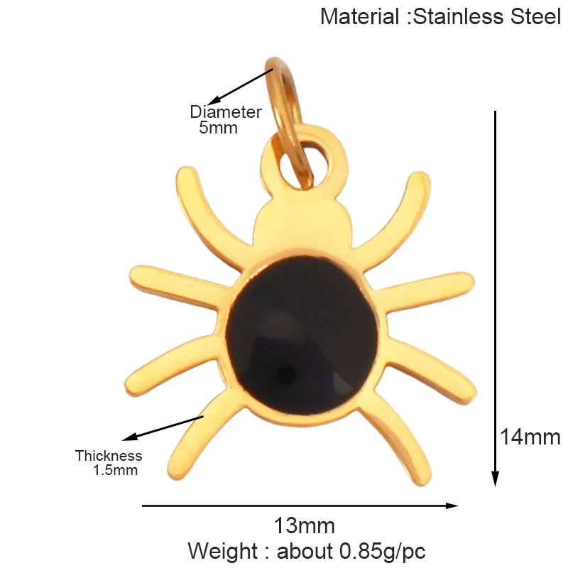 316 Stainless Steel Carnival Halloween Scream Ghost Skeleton Mask Charm Pendant,18K Gold Plated Jewelry Necklace Supplies K38