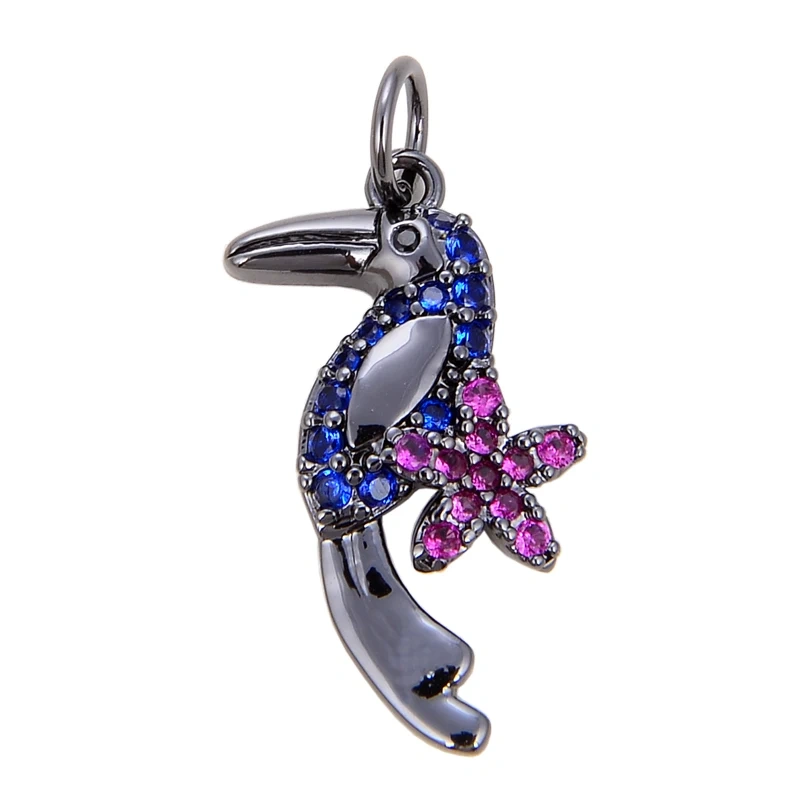 Mini Cute Leopard Bear Unicorn Parrot Dragon Kitty Animal Charm,Bracelet Necklace Earring Attachment Jewelry Components S04