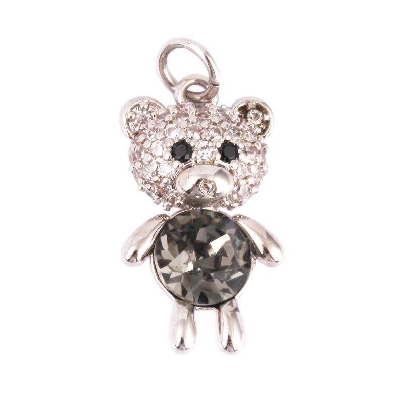 Mini Cute Leopard Bear Unicorn Parrot Dragon Kitty Animal Charm,Bracelet Necklace Earring Attachment Jewelry Components S04