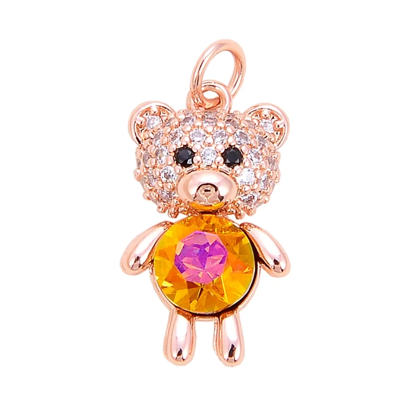 Mini Cute Leopard Bear Unicorn Parrot Dragon Kitty Animal Charm,Bracelet Necklace Earring Attachment Jewelry Components S04