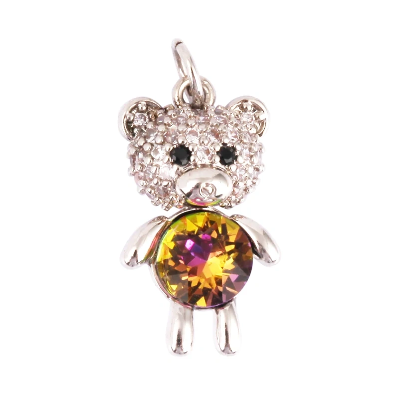 Mini Cute Leopard Bear Unicorn Parrot Dragon Kitty Animal Charm,Bracelet Necklace Earring Attachment Jewelry Components S04