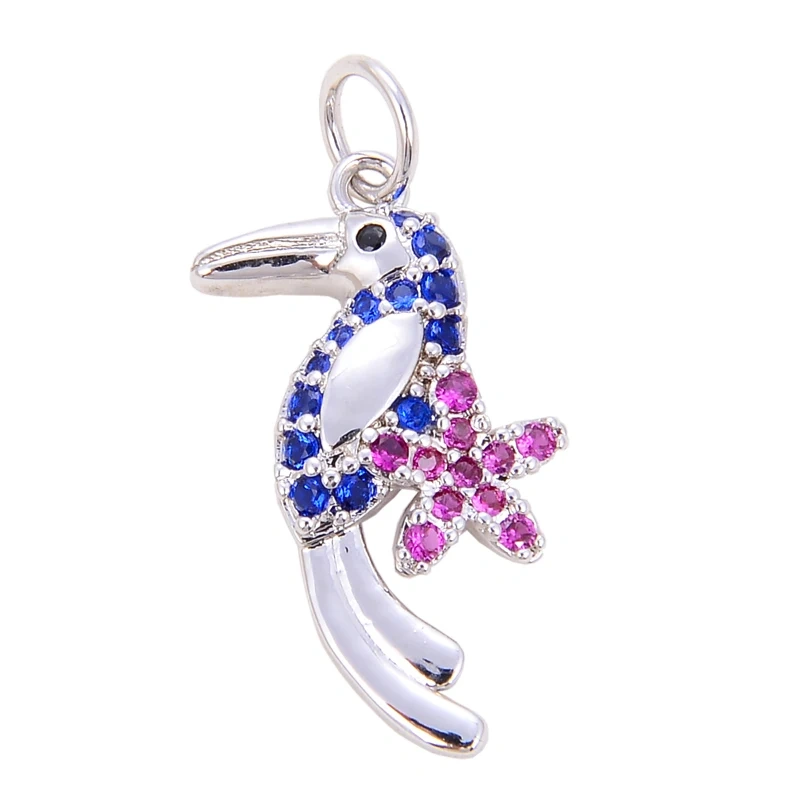 Mini Cute Leopard Bear Unicorn Parrot Dragon Kitty Animal Charm,Bracelet Necklace Earring Attachment Jewelry Components S04