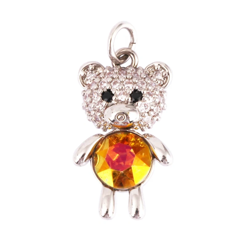 Mini Cute Leopard Bear Unicorn Parrot Dragon Kitty Animal Charm,Bracelet Necklace Earring Attachment Jewelry Components S04