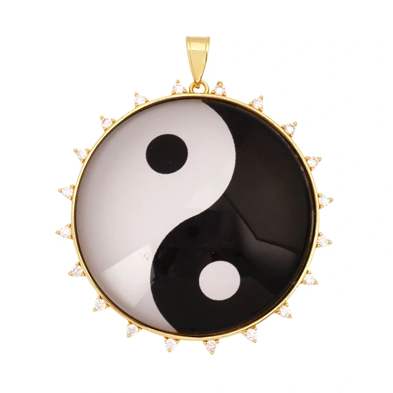 Jumbo Holy Religious Jesus Virgin Mary Evil Eye Hand Charm Pendant,Real 18K Gold Plated Jewelry Necklace Bracelet Supplies S16