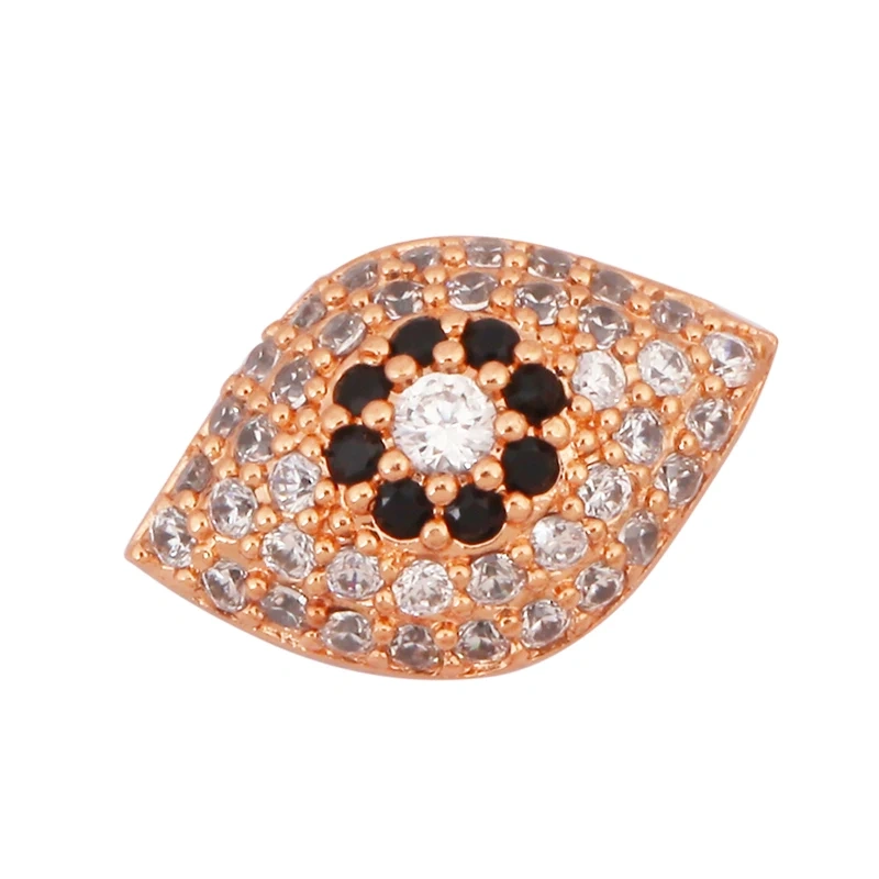 Luxury Pave Micro Zirconia Eye Spherical Geometry Spacor Bead,Real 18K Gold Plated DIY Bracelet Necklace Accessories Supply N15