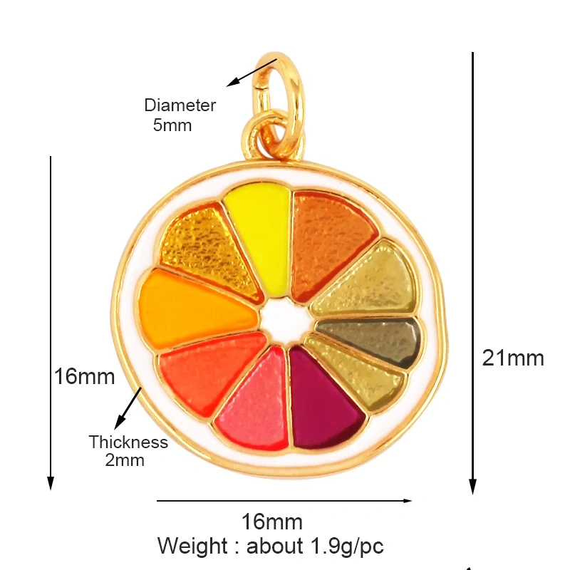 Fruit Apple Pomegranate Pineapple Strawberry Cherry Lemon Banana Charm Pendant,Jewelry Necklace Bracelet Making Supply K67