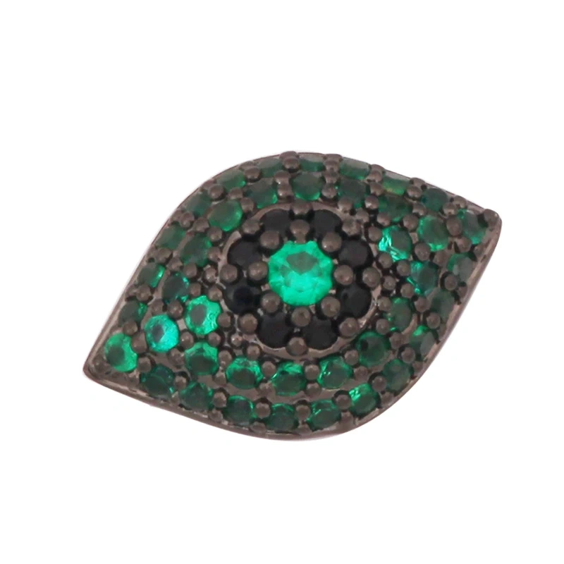 Luxury Pave Micro Zirconia Eye Spherical Geometry Spacor Bead,Real 18K Gold Plated DIY Bracelet Necklace Accessories Supply N15