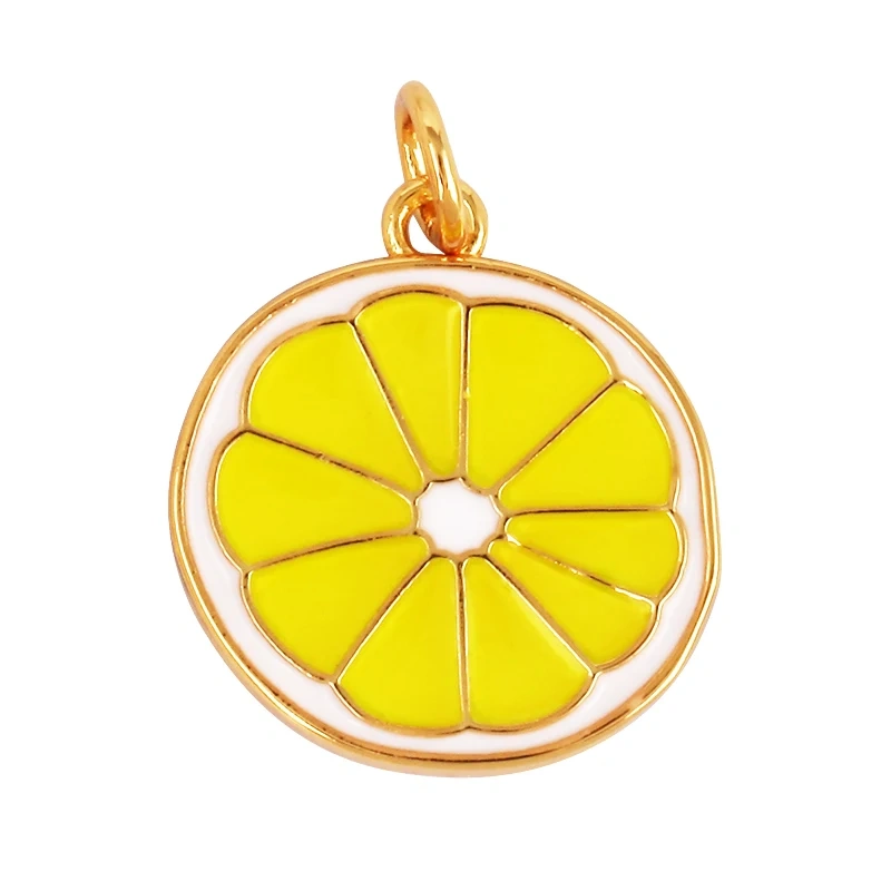 Fruit Apple Pomegranate Pineapple Strawberry Cherry Lemon Banana Charm Pendant,Jewelry Necklace Bracelet Making Supply K67