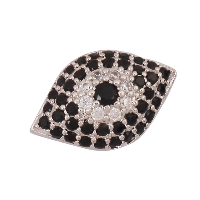 Luxury Pave Micro Zirconia Eye Spherical Geometry Spacor Bead,Real 18K Gold Plated DIY Bracelet Necklace Accessories Supply N15