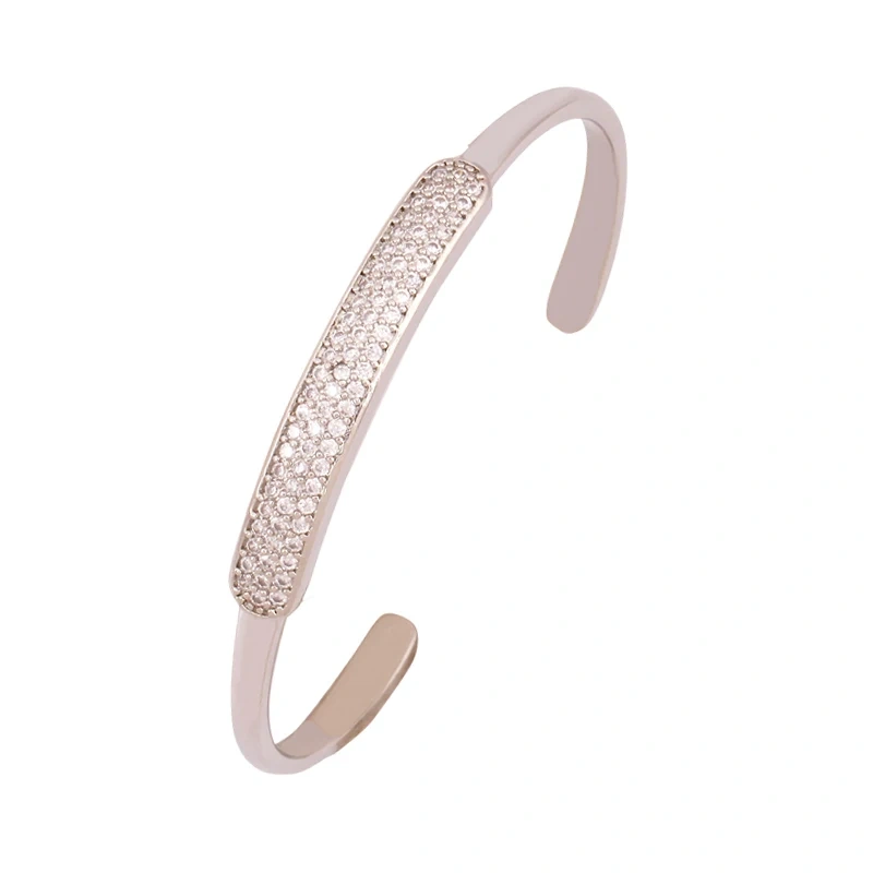 Fashion Brass Shell Bracelet Bangle,18K Gold Plated with Zirconia  Jewelry  Supplies K70