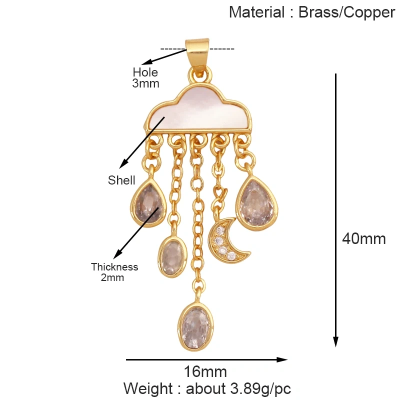 Fashion Romantic Sweet Celetial North Star Sun Moon Charm Pendant,Colorful Enamel Gift Jewelry Necklace Bracelet Accessories S20