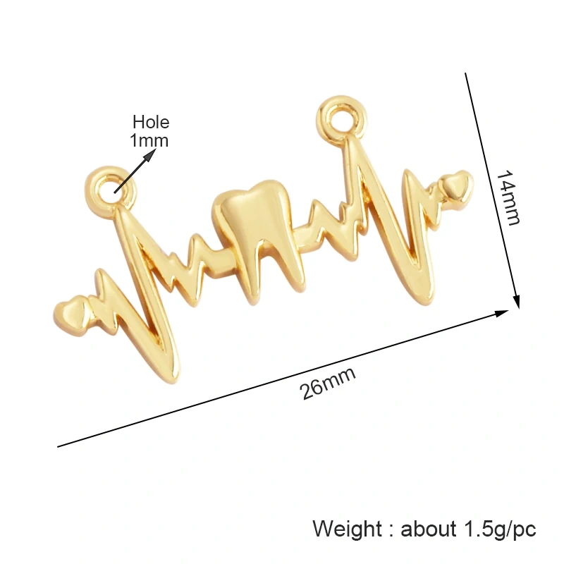 Love Heart Knife Fork Tableware Stethoscope Instrument Charm Pendant,DIY Jewelry Accessories for Necklaces Making Supplies M15