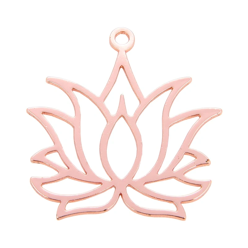 Sweet Sun Rose Flower Maple Leaf Clover Tree Charm Pendant,Real 18k Gold Shell Zircon Jewelry Findings Necklace Supplies S07
