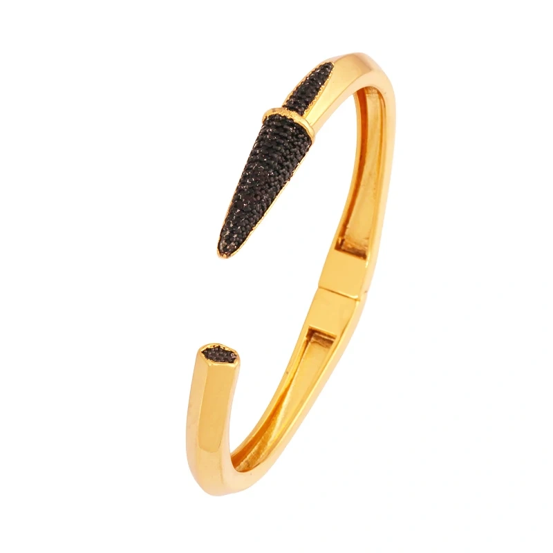 Fashion Brass Shell Bracelet Bangle,18K Gold Plated with Zirconia  Jewelry  Supplies K70