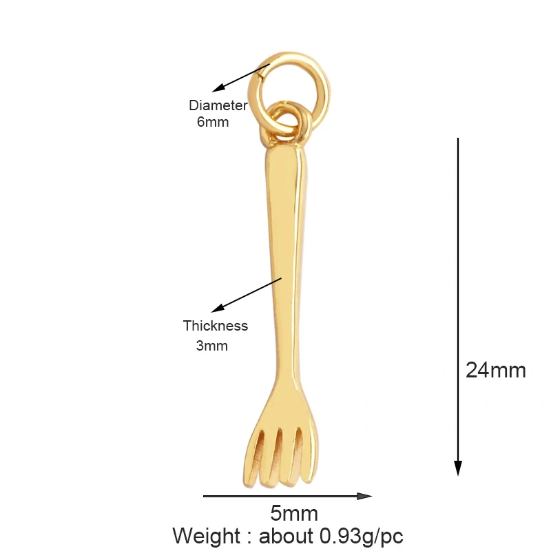 Love Heart Knife Fork Tableware Stethoscope Instrument Charm Pendant,DIY Jewelry Accessories for Necklaces Making Supplies M15