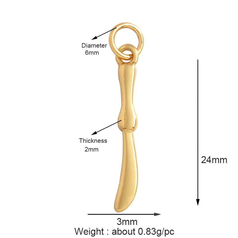 Love Heart Knife Fork Tableware Stethoscope Instrument Charm Pendant,DIY Jewelry Accessories for Necklaces Making Supplies M15