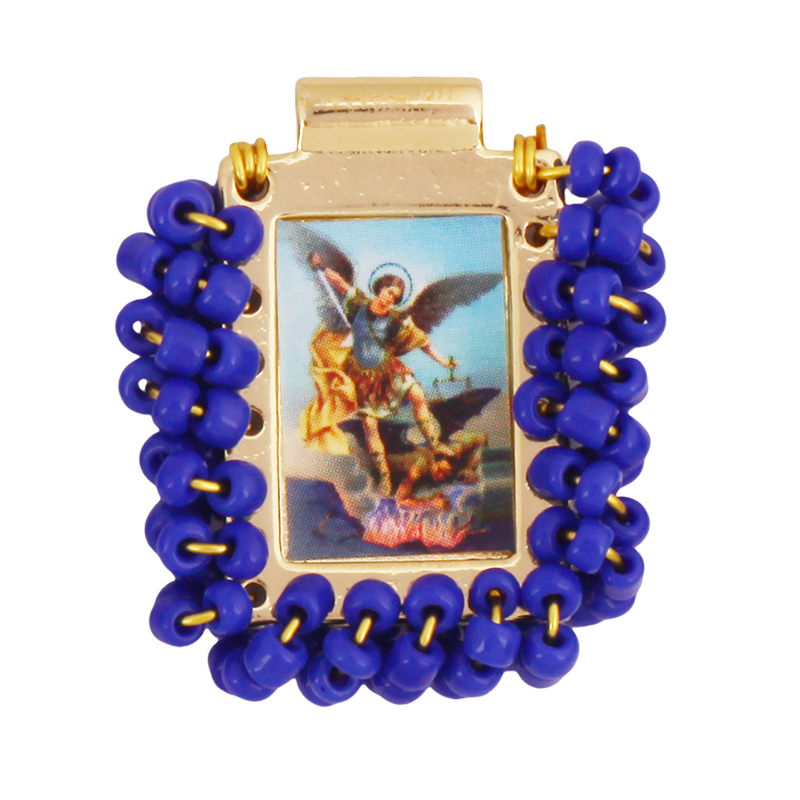Bohemian Style Colourful Seed Glass Beads Charm Pendant,Fashion Religious Jesus Virgin Mary Jewelry Necklace Bracelet Supply K99