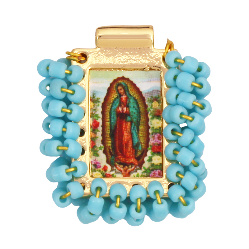 Bohemian Style Colourful Seed Glass Beads Charm Pendant,Fashion Religious Jesus Virgin Mary Jewelry Necklace Bracelet Supply K99