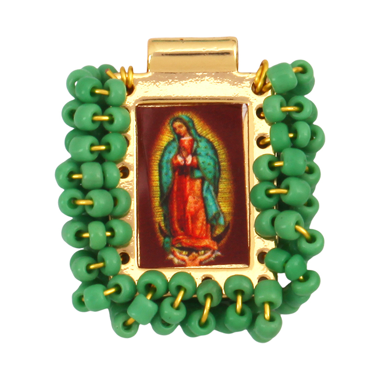 Bohemian Style Colourful Seed Glass Beads Charm Pendant,Fashion Religious Jesus Virgin Mary Jewelry Necklace Bracelet Supply K99