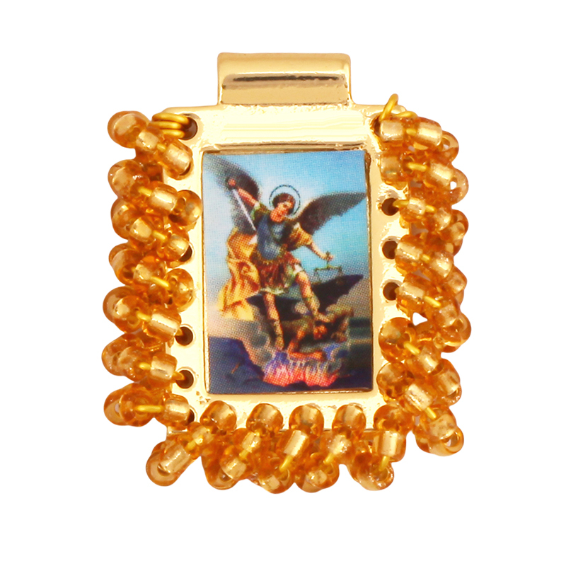 Bohemian Style Colourful Seed Glass Beads Charm Pendant,Fashion Religious Jesus Virgin Mary Jewelry Necklace Bracelet Supply K99