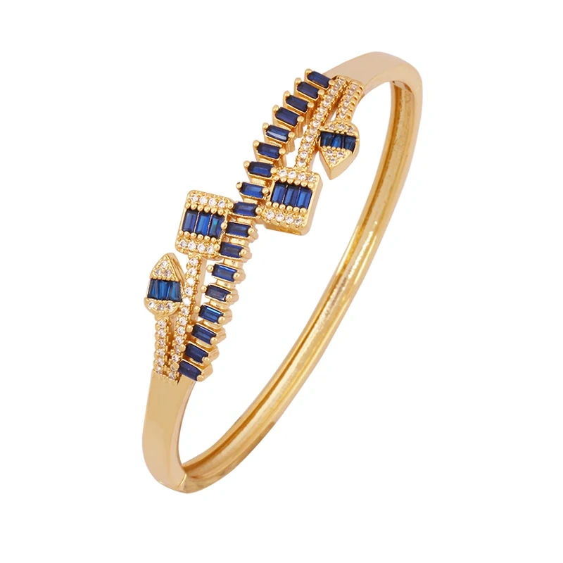 Fashion Brass Shell Bracelet Bangle,18K Gold Plated with Zirconia  Jewelry  Supplies K70